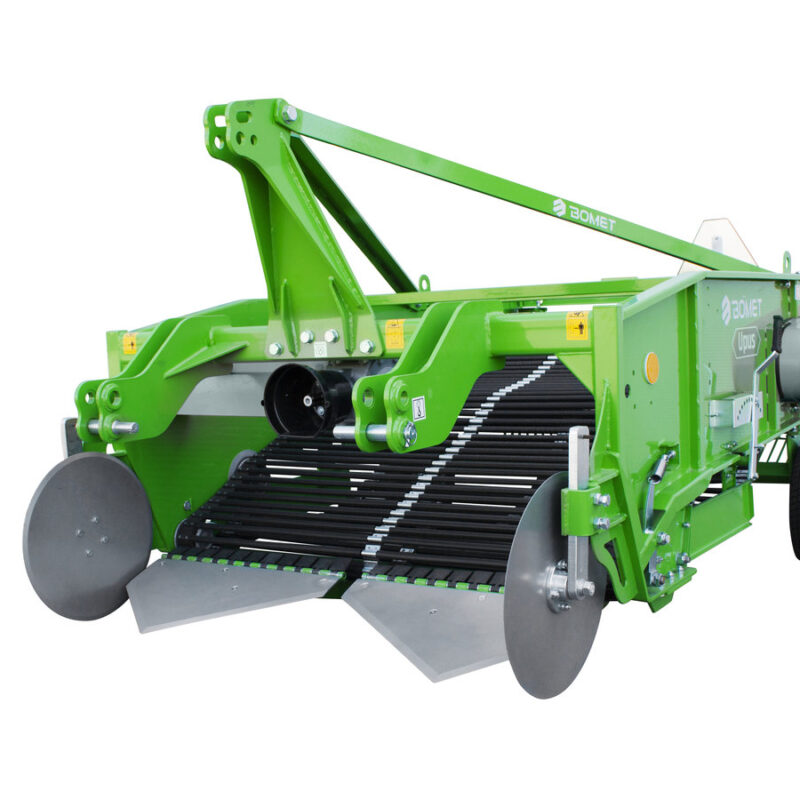Arrancadora de Patatas BOMET de 2 filas y accionamiento por correa.